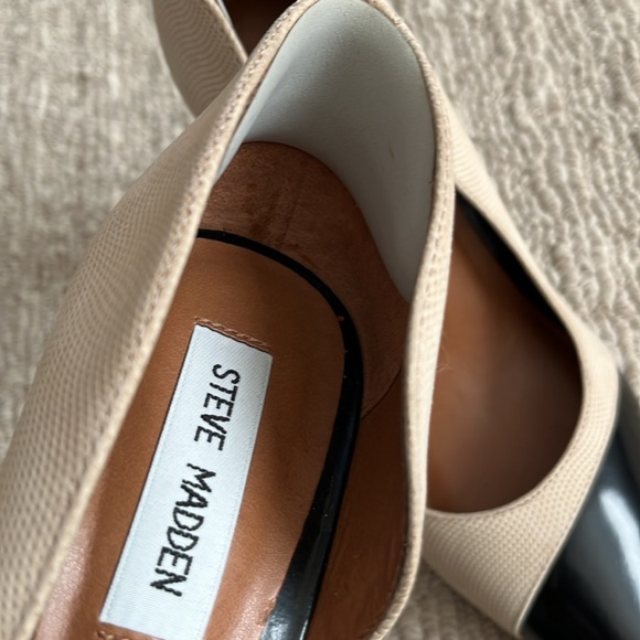 Steve Madden Paigely Nude Cap Toe D’Orsay Pointed Toe Pump size 8 - Picture 11 of 13